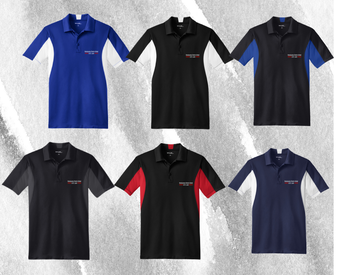 ST655 Sport-Tek® Side Blocked Micropique Sport-Wick® Polo MENS