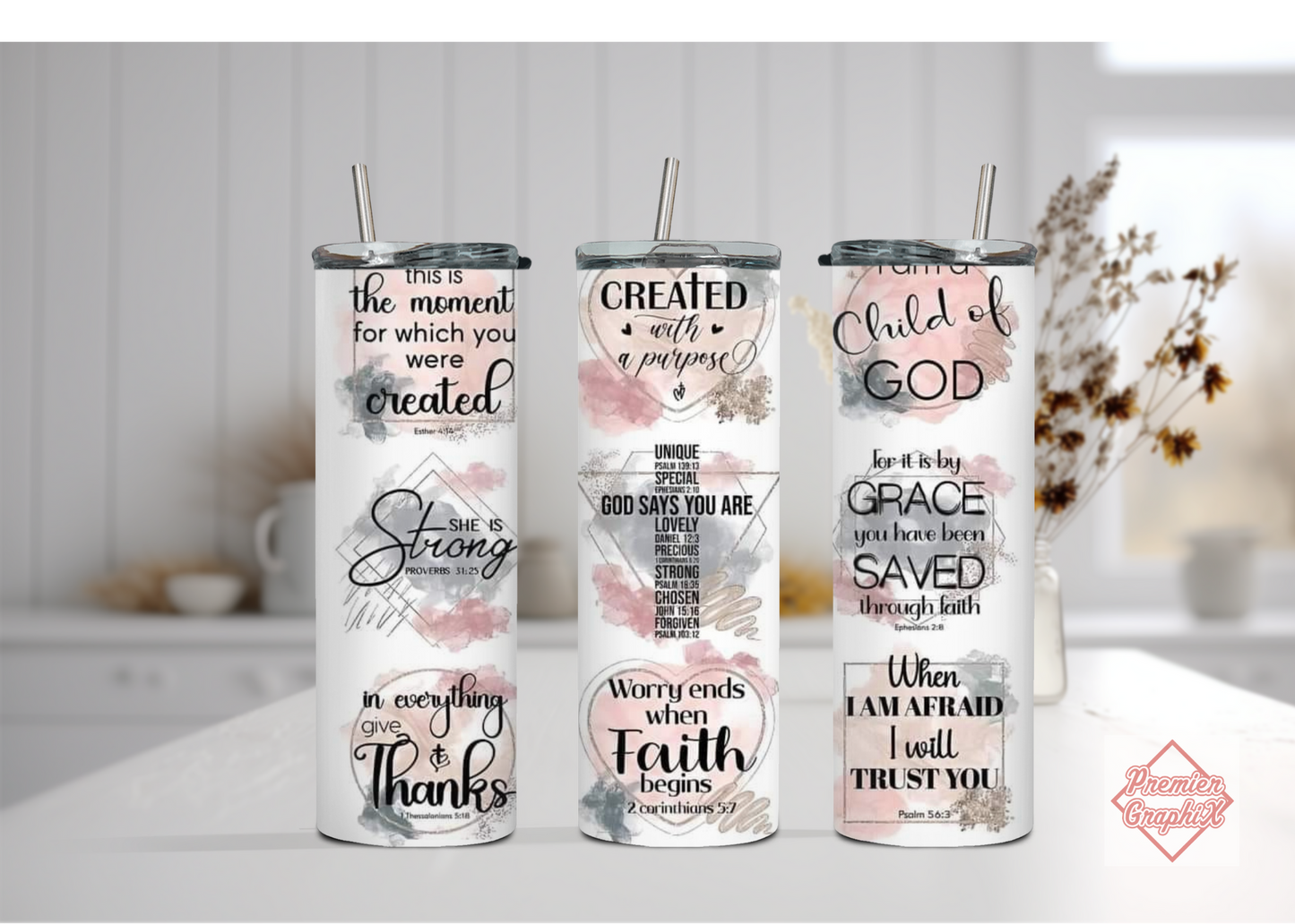 Worry ends with FAITH tumbler