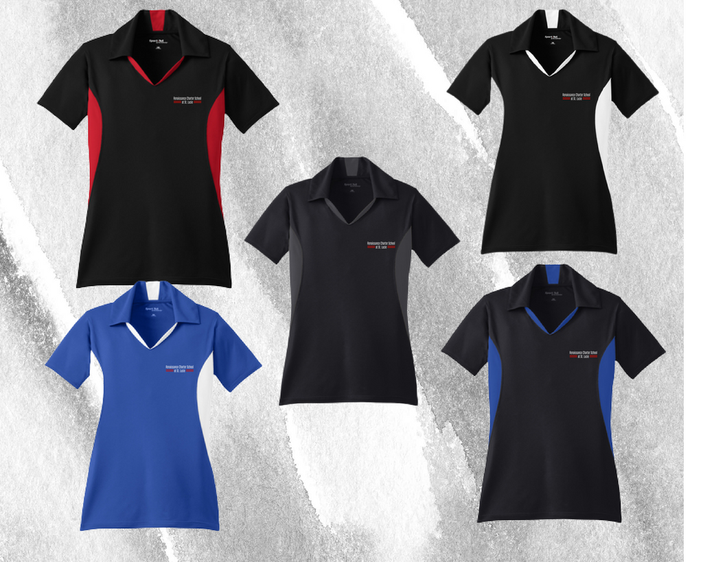 LST655 Sport-Tek® Ladies Vector Sport-Wick® Polo