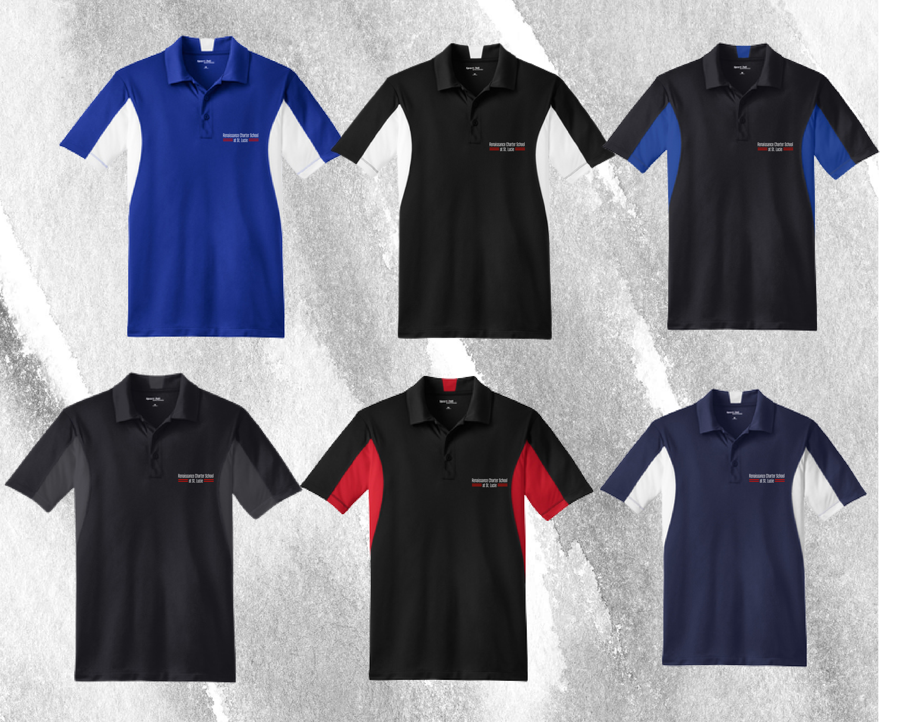 ST655 Sport-Tek® Side Blocked Micropique Sport-Wick® Polo MENS