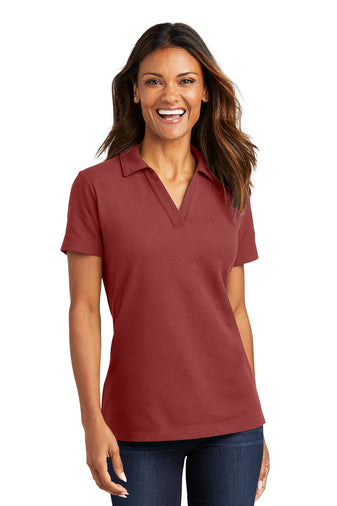 LK867 Port Authority® Ladies C-FREE ™ Cotton Blend Pique Polo