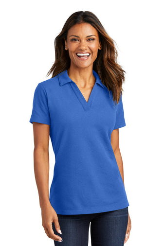 LK867 Port Authority® Ladies C-FREE ™ Cotton Blend Pique Polo