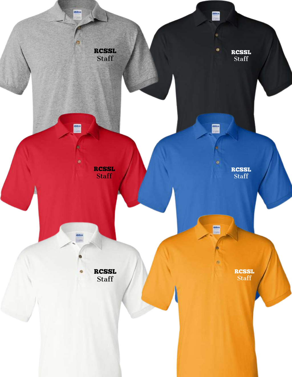 8800 Gildan® - DryBlend® 6-Ounce Jersey Knit Sport ShirtRCSSL STAFF POLO